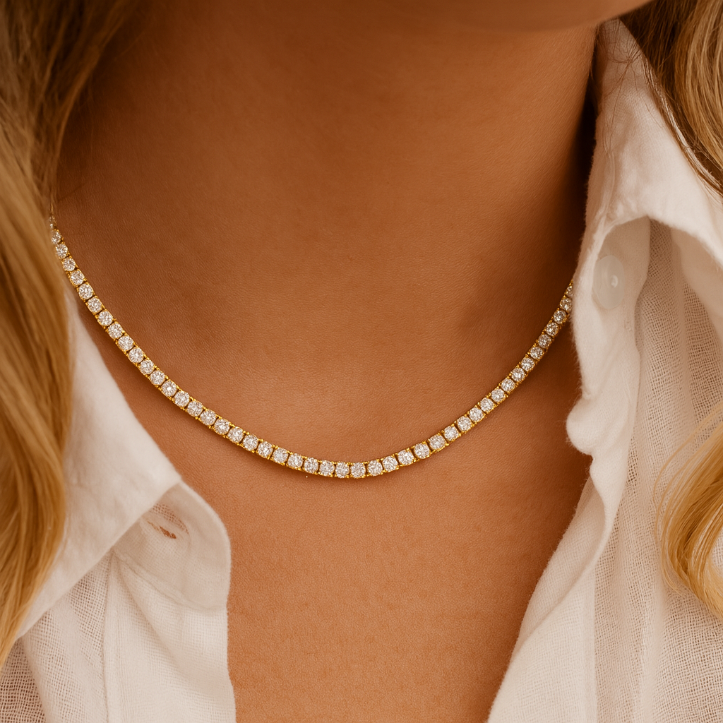 Aurora Tennis Goldplated